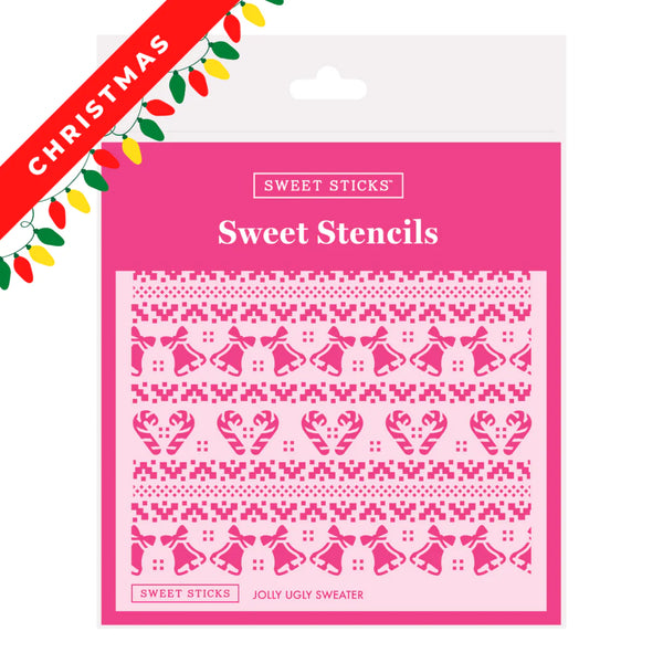 Ugly Sweater Sweet Stick Stencils - Bake and Decorate Co