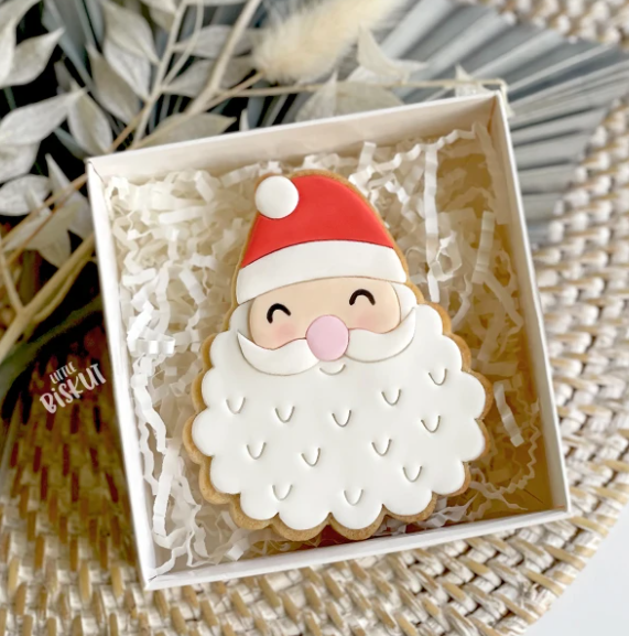 Little Biskut Candy Cane Cookie Cutter & Embosser Set
